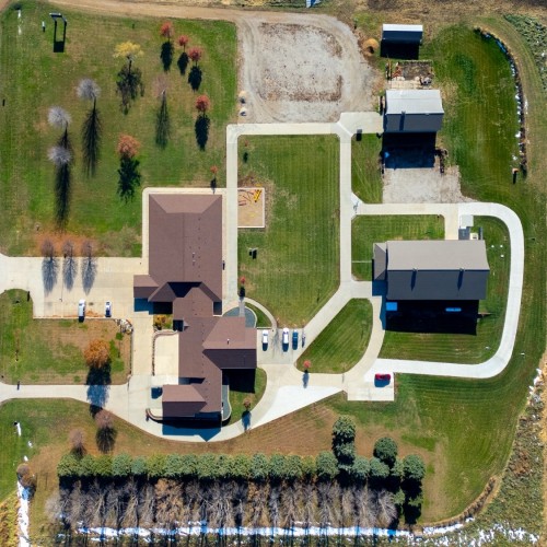 drone picture of the Hope Food Pantry