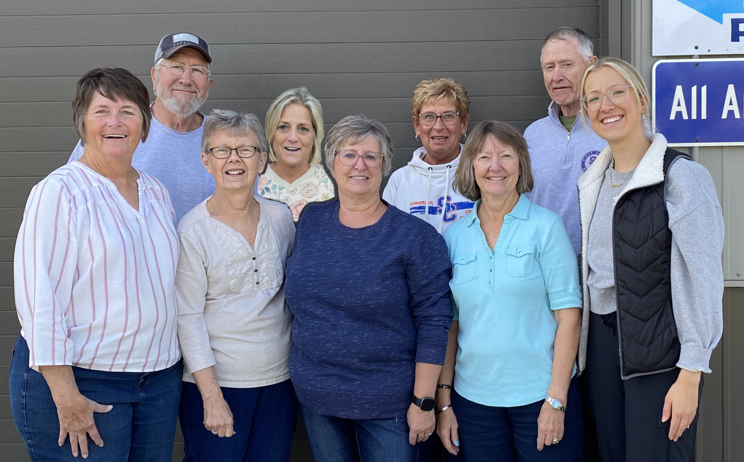 group photo of the
          Hope Food Pantry team